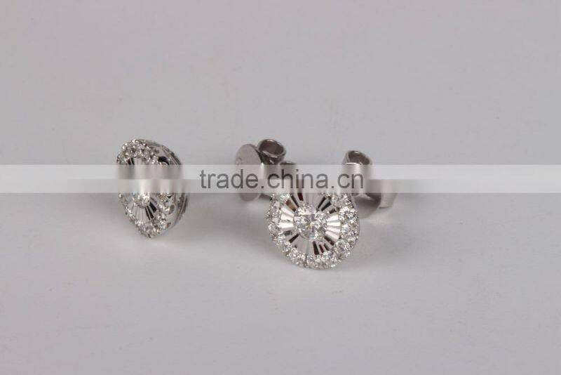 Wholesale New Fashion Silver Malachite Earring