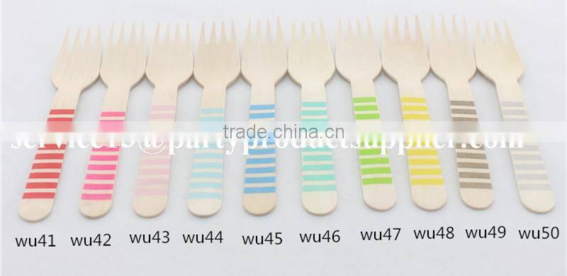 Party Supplies Wooden Fork and Spoon
