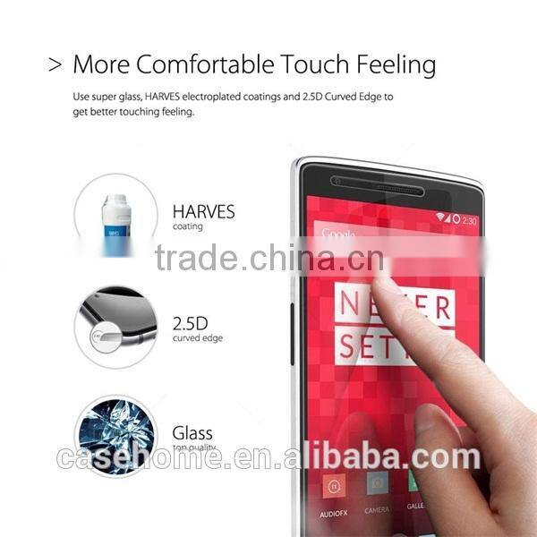 top quality transparent toughened glass protective foils for one plus one