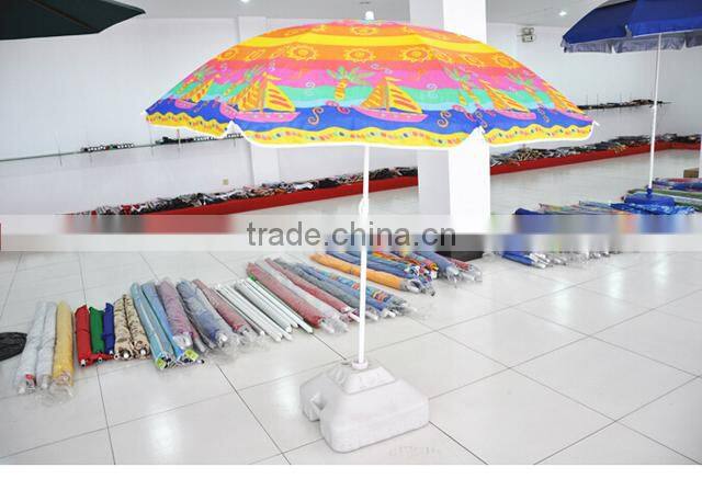 Professional factory custom beautiful outdoor beach umbrella