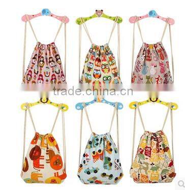 hot style canvas drawstring backpack