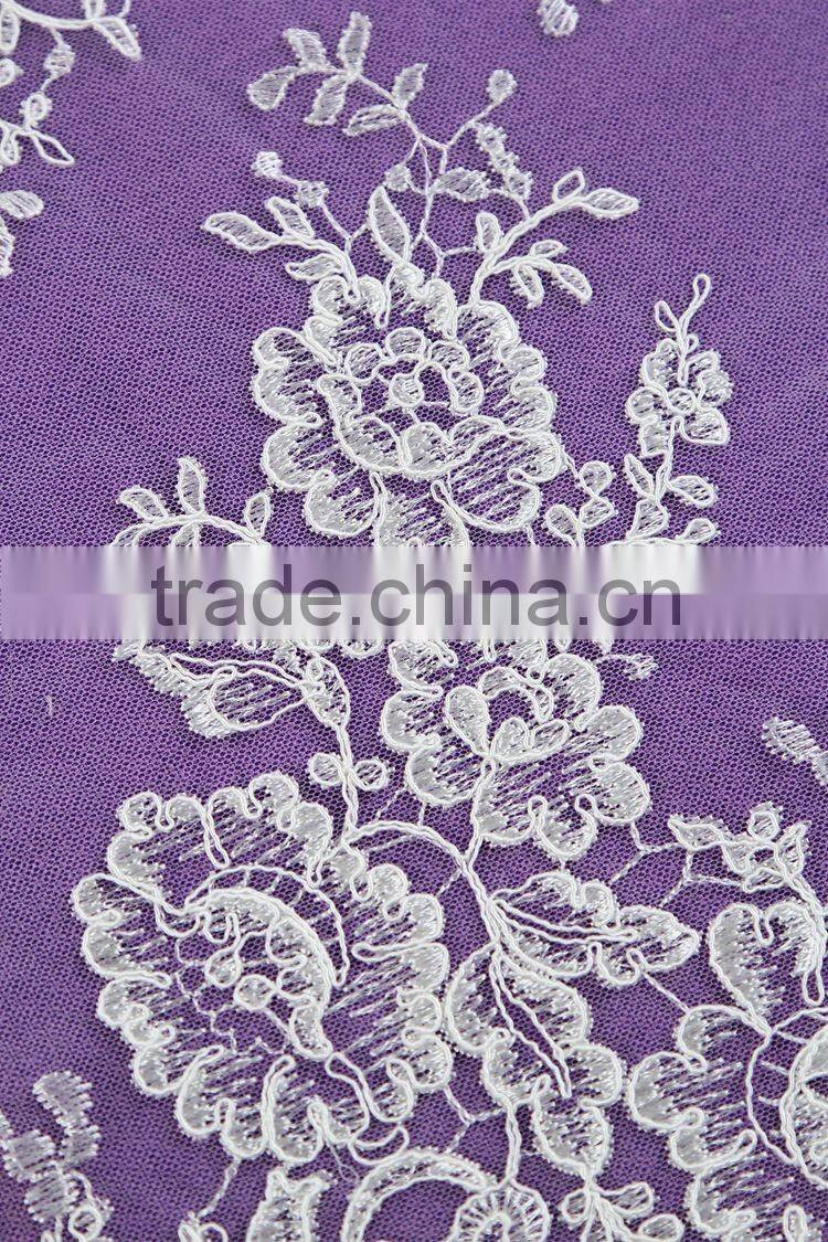 wholesale cheap guipure embroidery lace curtain fabric china supplier factory in 2016