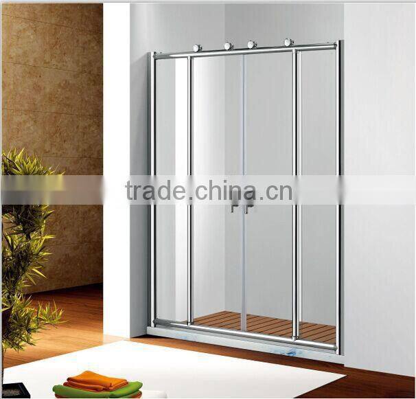 Hot Sale Bath rectangle tempered glass sliding shower door/portable shower room