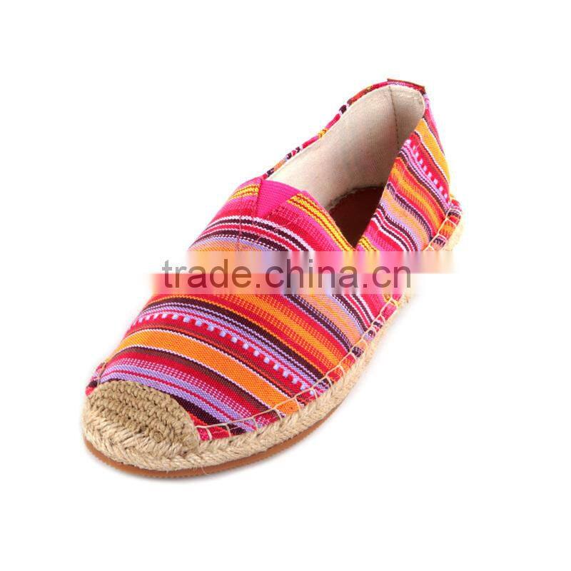 New design amazing italian shoe brands fashion casual rope sole espadrilles