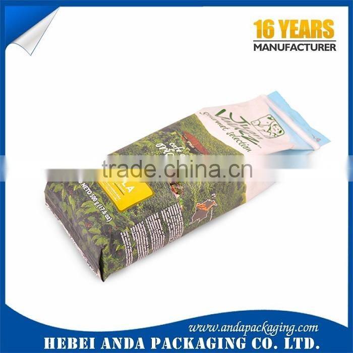 Custom printing coffee bag wholesale, laminated aluminum foil coffee bags