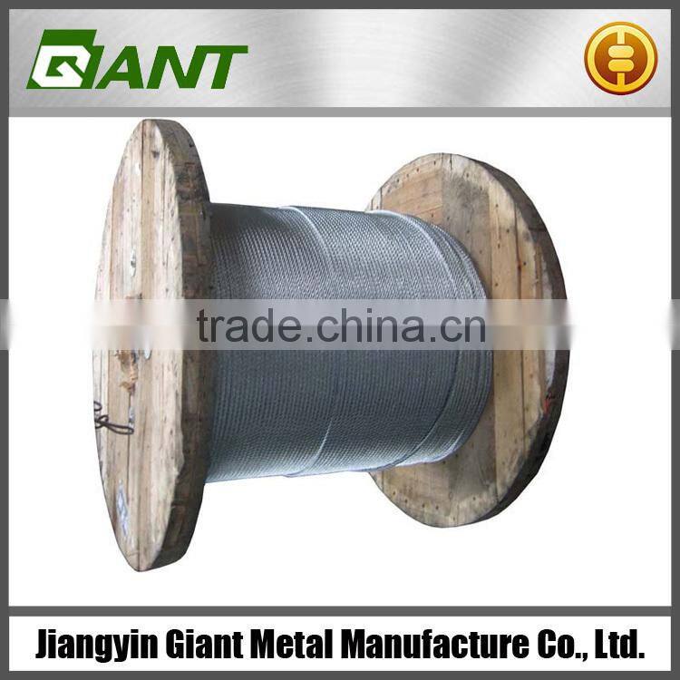 6x7+IWRC ungalvanized steel wire rope for elevator price