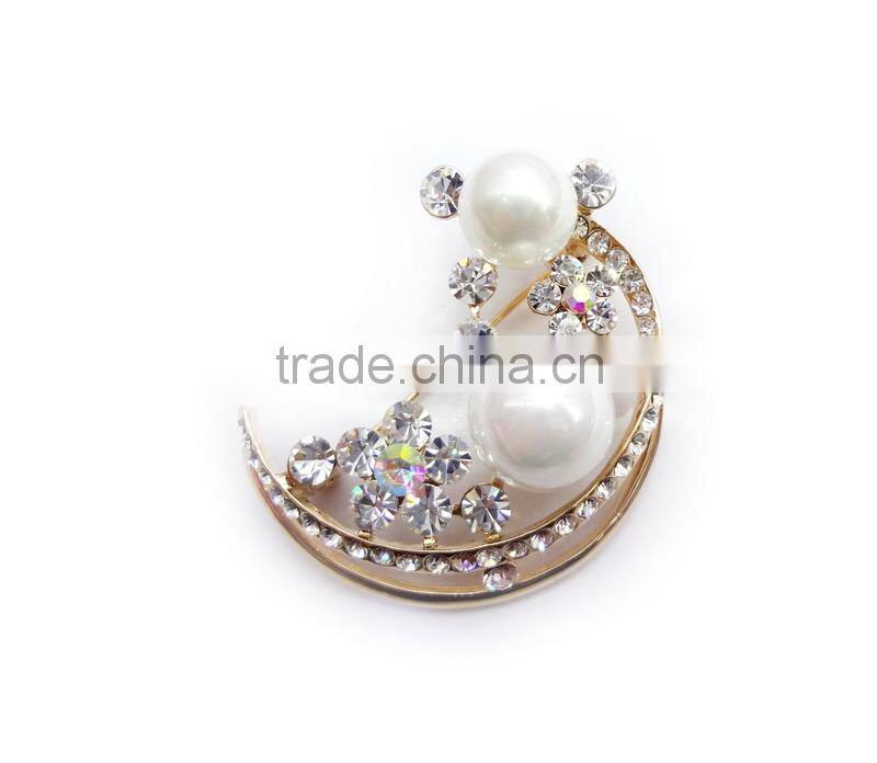 Bling Crown Decorated Stones Hair Pin For Woman