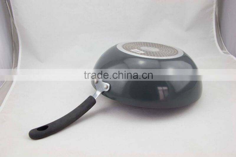 Wholesale Aluminum forged/pressed non-stick wok pan with stainless steel lid