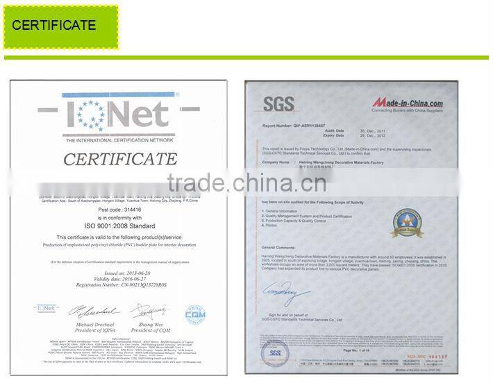 Plastic building material for interior decoration (haining factory)