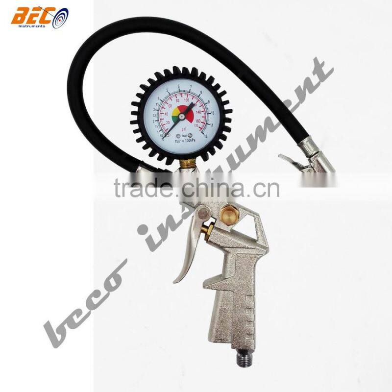 BECO heavy duty tire filling tire inflator parts with 1.6% accuracy gauge