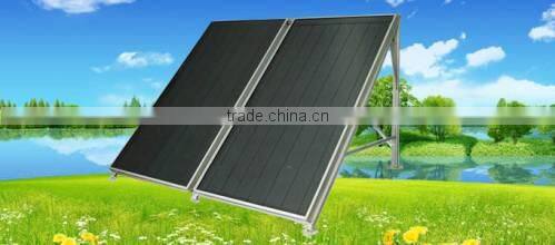 Flat panel solar water heater for home