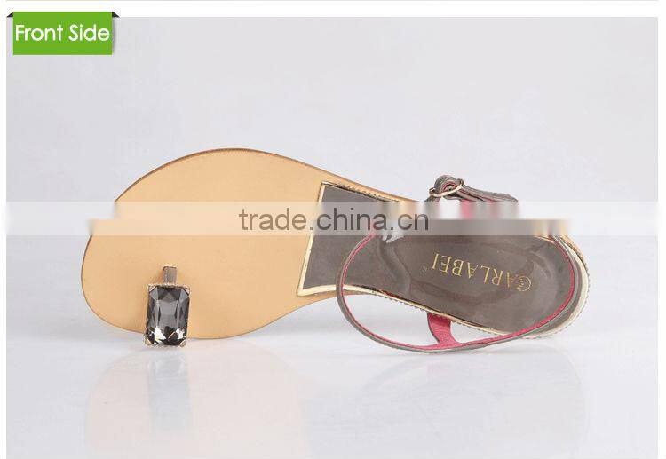 2014 fashion flat sandal for girls