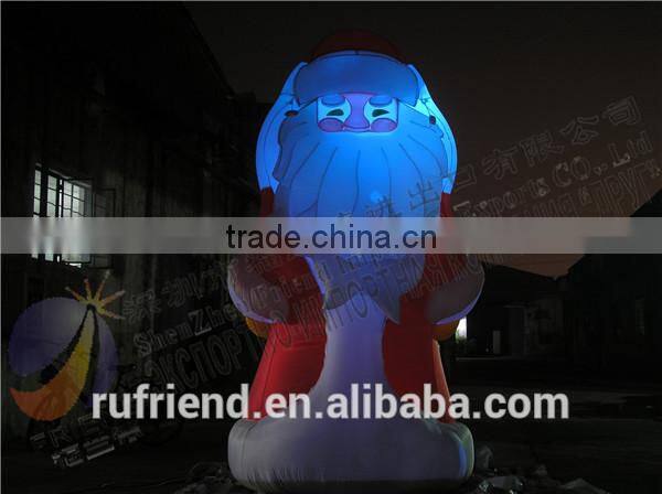 2015 best selling LED Christmas inflatable decorations inflatable Santa Claus