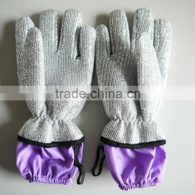 High Quality Metal Yarn Dish Scouring Gloves