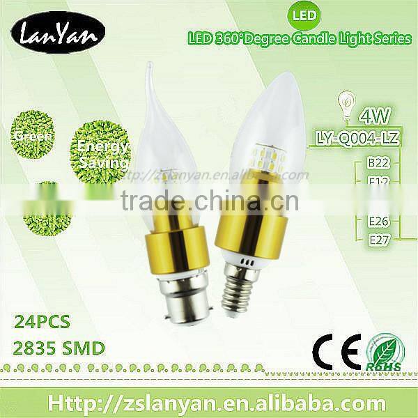 hot new design led candle lamp with CE ROHS made in China