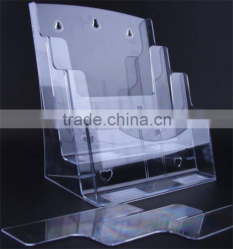 4 Tiers Acrylic Clear File Folder Holder