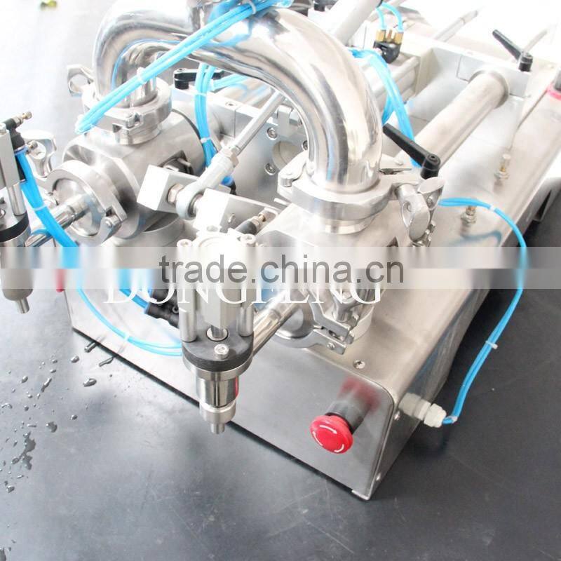 2016 SS304/316 semi-automatic two head paste filling machine DPF