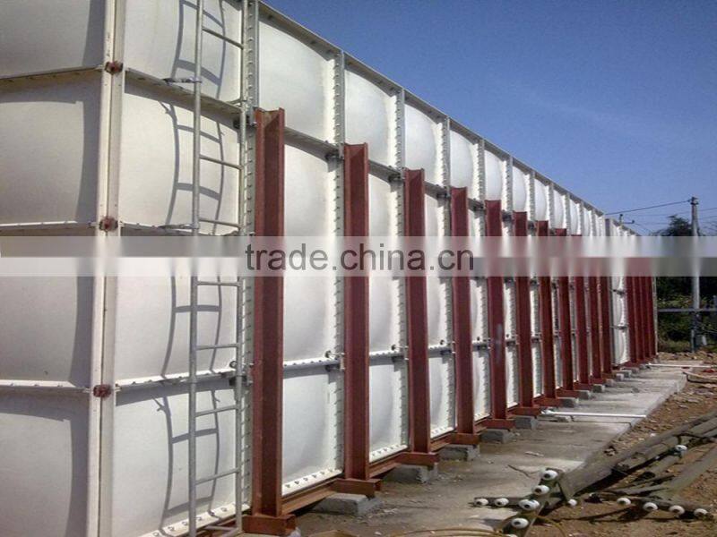 Externally Braced FRP Fiberglass Sectional Water Tank For Good Price