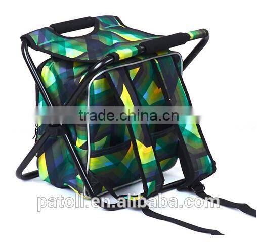 Cheap red color backpack folding chair