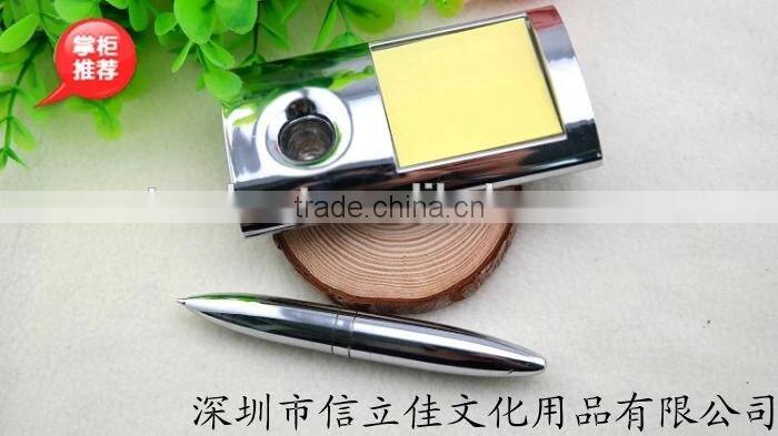 table pen with sticker , desk pen , stick pen