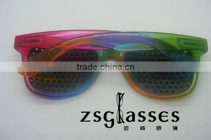 wholesale custom pinhole sun glasses, wafarer sun glasses