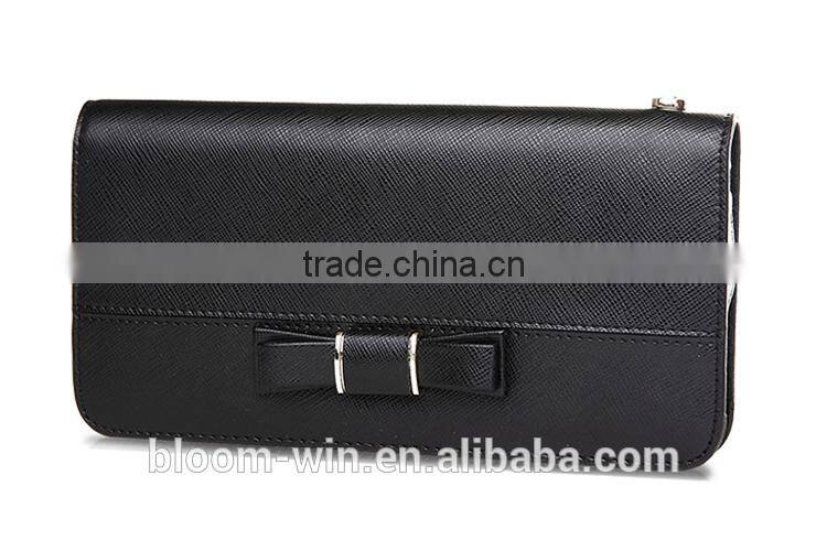 2015 Luxury custom PU leather purse factory wholesale woman wallet
