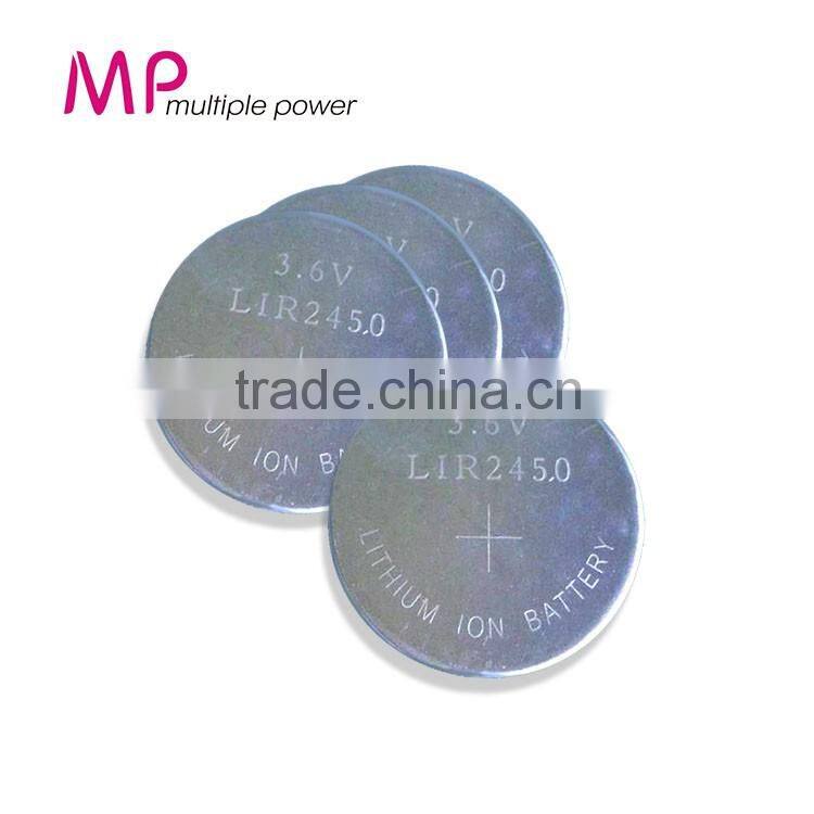 Newest !!! 2016 Rechargeable Batteries Battery Lithium ion 3.6v LIR2450