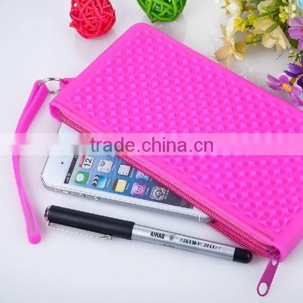 fashion cute bag fashion color jelly zipper pouch