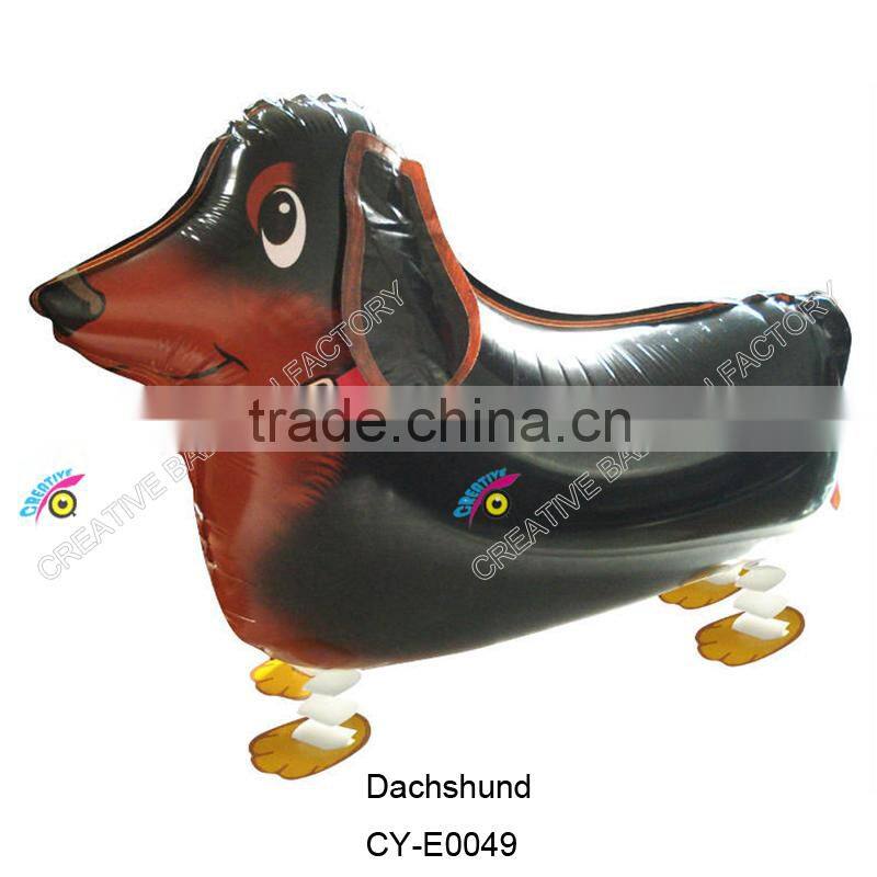 2015 wholesale animal shaped walking pet balloon helium walking pet balloon walking corgi balloon