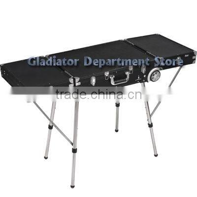 Outdoor furniture, makeup folding table with four stainless steel legs D8200K