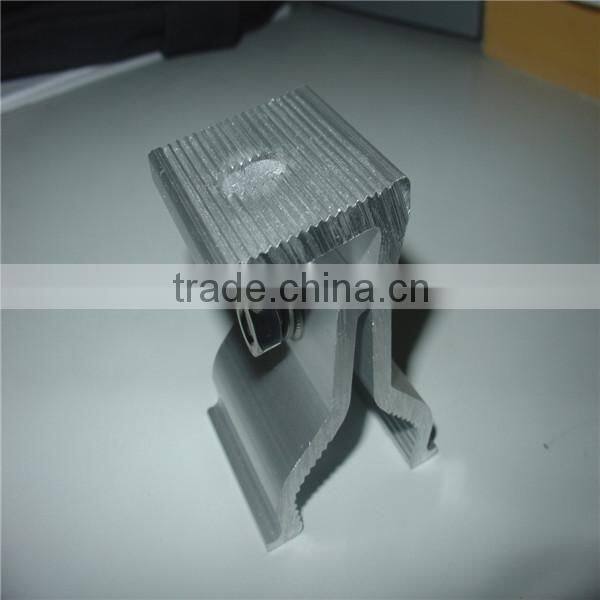 aluminum solar roof clamp for tin roof mounting brackets steel pipe clip fixing clamp mount