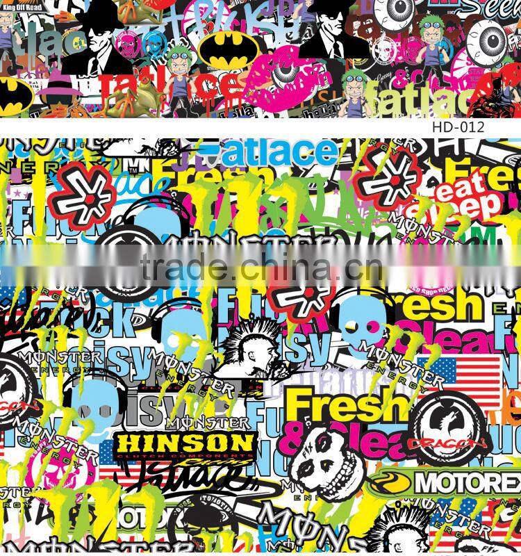 HD-011 CARLIKE Durable Bomb Stickers Decorative Vinyl Film