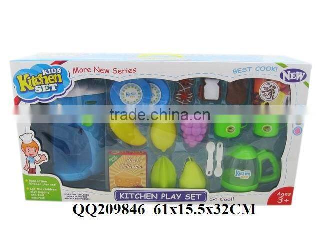 Funny plastic kitchen play toy set ,cooker play set for boys & girls