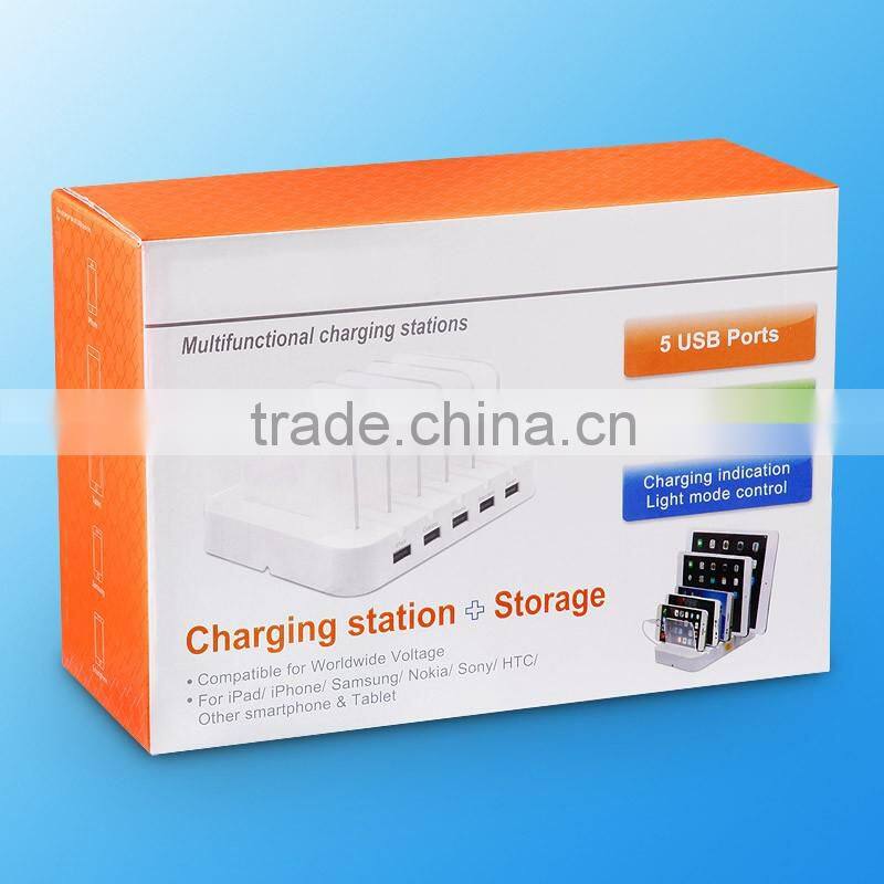 Universal smartphone portable multi cellphone desktop charging station for Hotel Room / Conference Room / Private Function Room