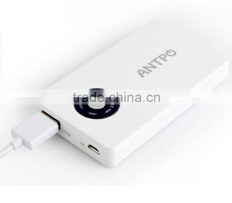 5000mAh mobile battery charger for cellphone usb output power pack