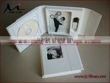 Fabric Linen Special Paper USB Flash Drive Magnet Storage Packaging Gift Box