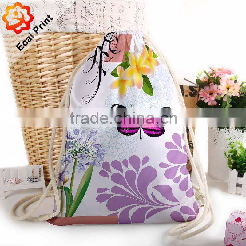 2016 retail custom made sublimation cinch bag