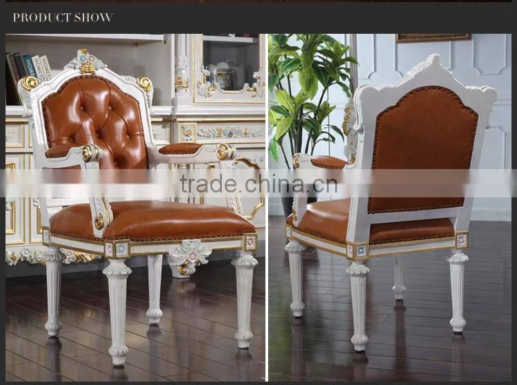 luxury office furniture - home office furniture-hand-made royalty classic armchair