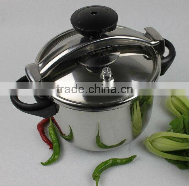 100% safety guarantee 18/8 stainless steel pressure cooker CSB 24cm 7L
