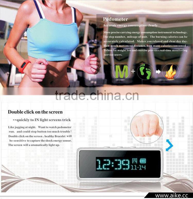 OLED Bluetooth 4.0 Smart Bracelet Sport Watch with Pedometer Sleep Monitoring Calorie-burning Counter for Android Smart Phones