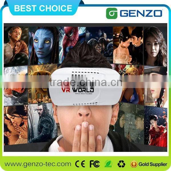 Cheap promotion cardboard box 3d vr glasses For 4~6 inch Smartphones