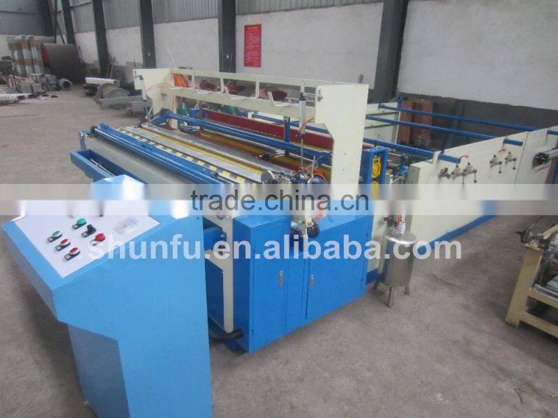 2016 New band Automatic tissue paper rewinding and cutting machine for paper rolls