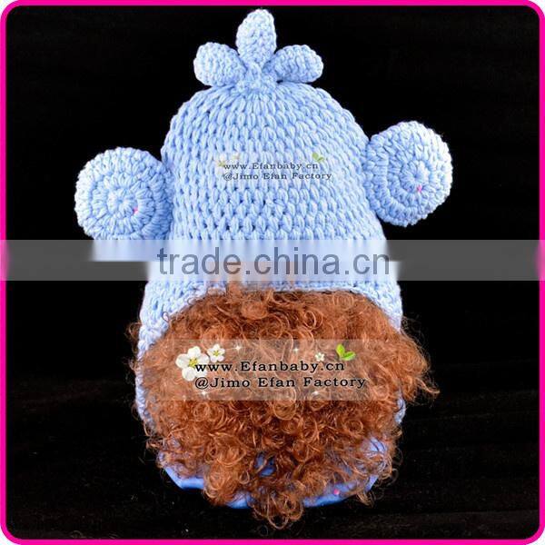 knitted newborn baby monkey earflap hat crochet baby beanie pattern animal hat