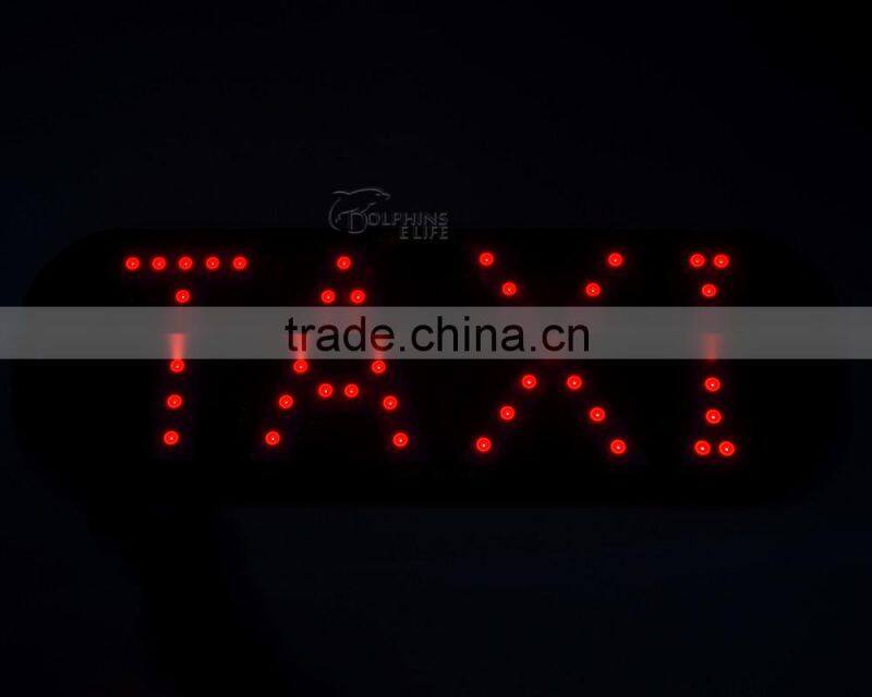 Popular 45SMD 3528 LED Taxi Top Light With Switch Indicator License Plate Light Taxi Sign Roof Light