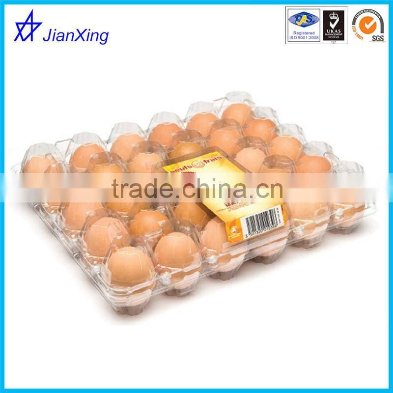 PET disposable factory price plastic blister clamshell egg packaging box