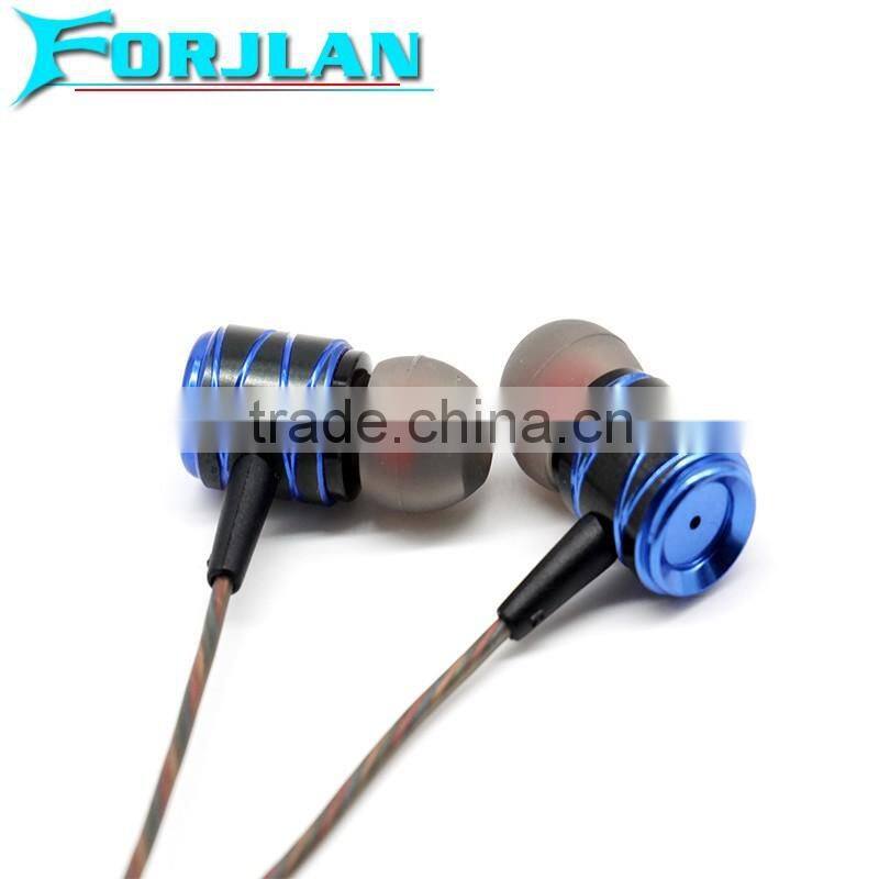 metal wired stereo earbud speaker for iphone