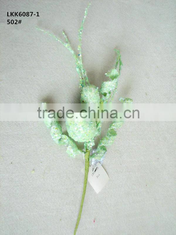 2015 new design artificial flower decorative14"EASTER EGG/CURL PICK house party play decoration ornament