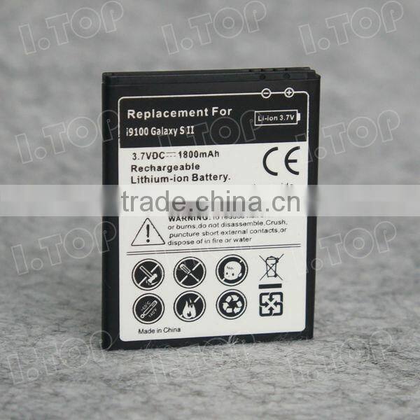 gb/t18287-2000 mobile phone Battery for Samsung Galaxy S2 i9100 , made in China
