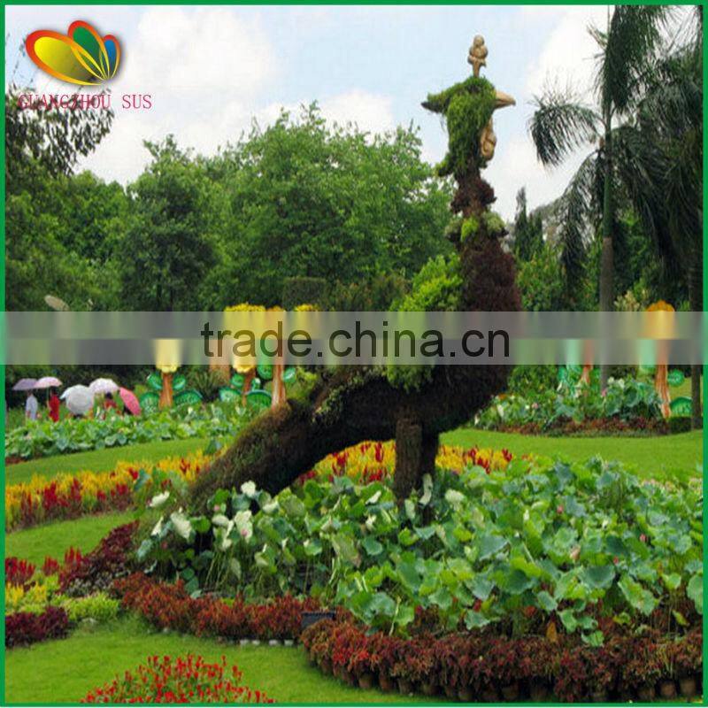 2015 novelty china artificial animal topiary for garden decor