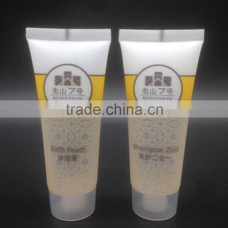 Transparent Bath foam and Shampoo Soft Plastic Cosmetic Tube
